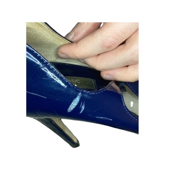 (SOLD) 🎊ZARA BASIC COLLECTION Blue Heel Shoes - Picture 8 of 13
